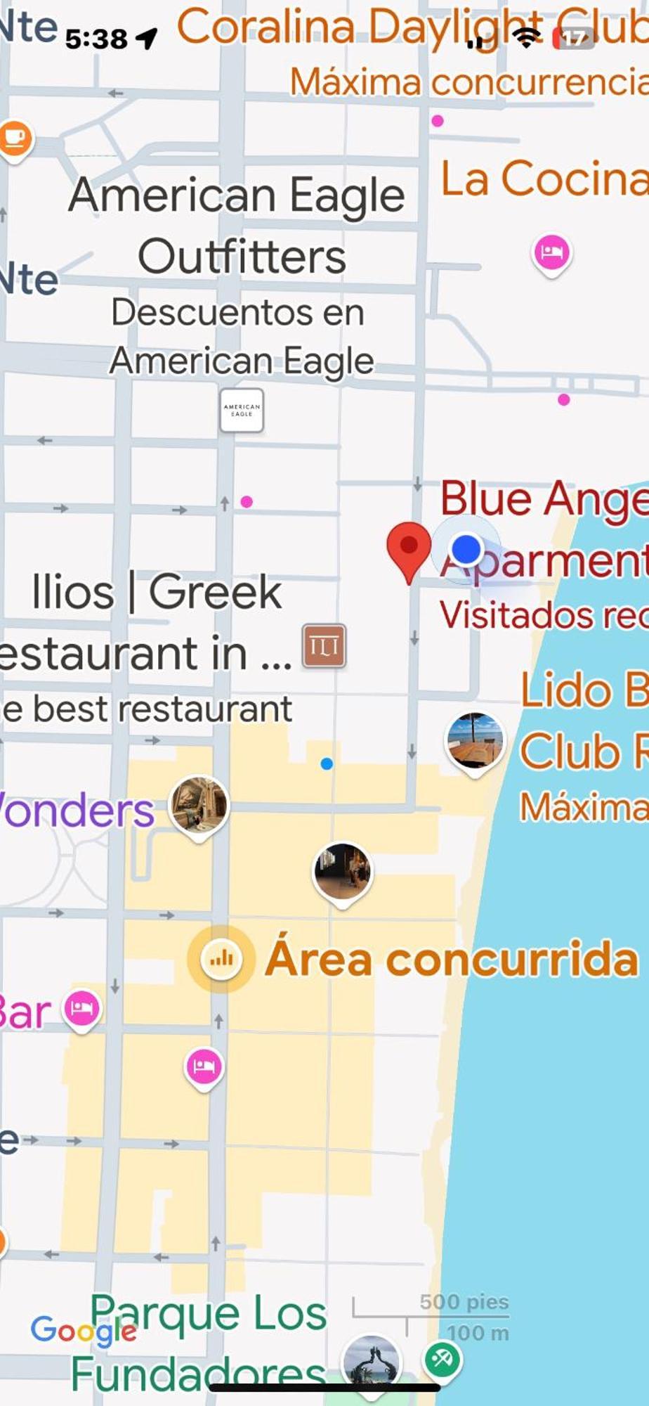 Apartamento Blue Angel 8 A Unos Pasos De La 5 *